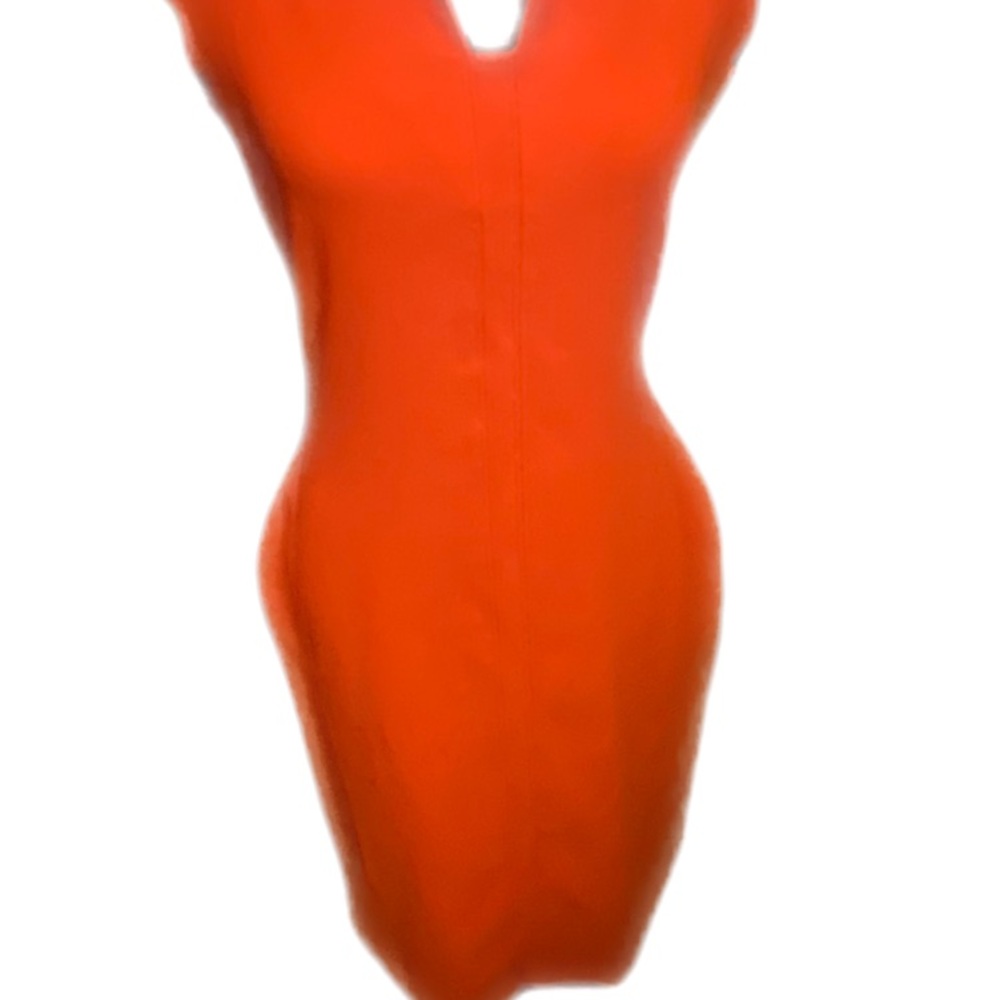Red Fitted Bar Ill Dress with cap sleeves and Bodycon fit pencil skirt.